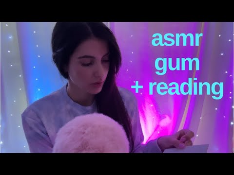 ASMR Gum Chewing and Reading to You 📚😌