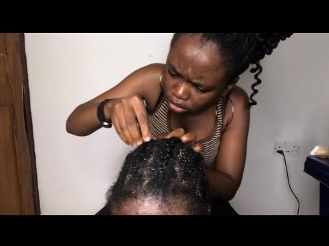 ASMR BRAIN MELTING SCALP SCRATCHING AND MASSAGE WITH FAKE FLAKES REMOVAL FOR DEEP SLEEP 😴 
