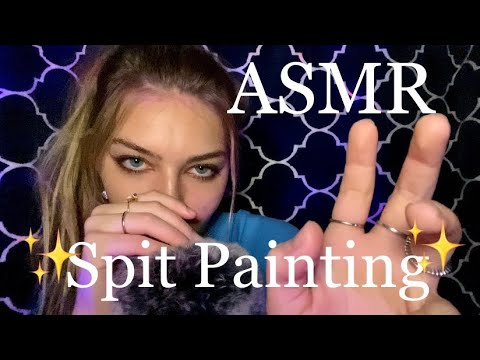 ✨Brain Melting Aggressive Spit-Painting✨ (ASMR)