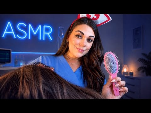 ASMR: Cuidando Do Seu Cabelo Depois Da Cirurgia 👩🏻‍⚕️🪮
