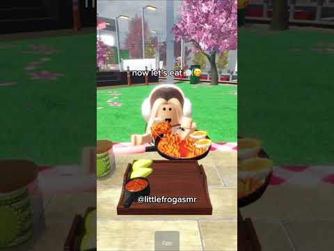 ROBLOX MUKBANG ASMR 🤤🍜 #gaming #mukbang #roblox #asmr #satisfying