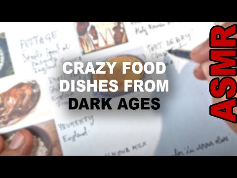 ASMR history: The Weirdest Foods People Ate in the Dark Ages ( ASMR writing + whispering )