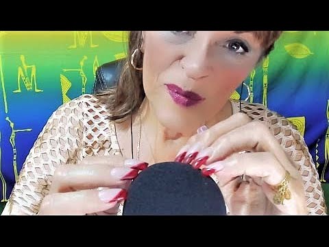 ASMR RASCANDO EL MICRÓFONO CON UÑAS LARGAS | MIC SCRATCHING with LONG NAILS |BLUE YETI|