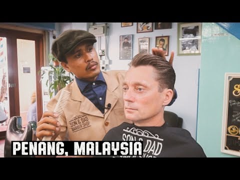 💈 Classic Relaxing Hot Towel Shave with Face Massage at Son & Dad Barbershop | Penang Malaysia