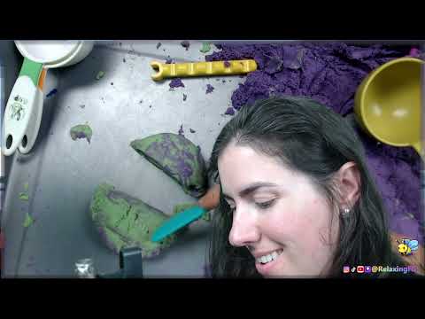 ASMR - Kinetic Sand Cutting