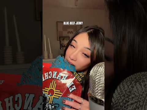 BLUE BEEF JERKY 🤨 #asmr
