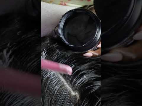 On straight hair 🫣 #asmr #hair #hairtok #hairstyle #shorts #makeup