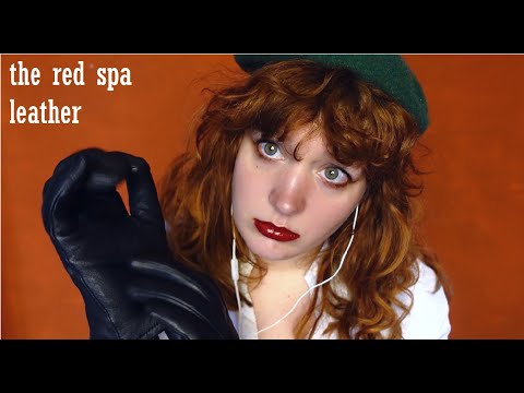 ASMR leather compilation ( gloves, hat, no talking)