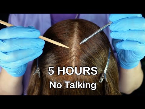 ASMR 5 HOURS ~ Gentle Scalp Check ~ Sleep, Study, Focus ~ NO TALKING Just Sounds