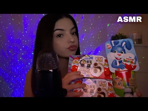 #ASMR - DÉGUSTATION ET OUVERTURE DE KINDER POUR PÂQUES 🍫