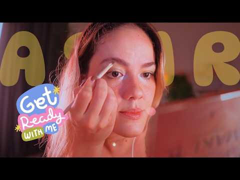 ASMR GRWM 💄 Me maquiando + Escolhendo brincos e colares sons delicados