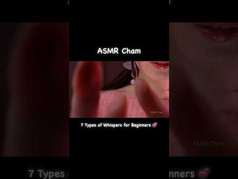 ASMR 7 Types of Whispers for Beginners (ear to ear, closeup whispering) #asmr #shorts