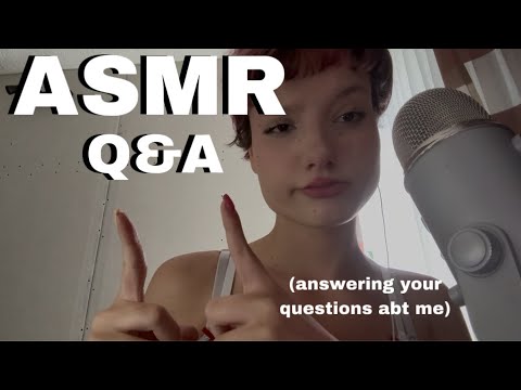 ASMR 🐰💤 || Q&A (Answering questions abt me)