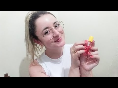 LIVE ASMR 🔴 (APLICANDO GLOSS / MASCANDO CHICLETE / TAPPING / CONVERSANDO COM VOCÊS)