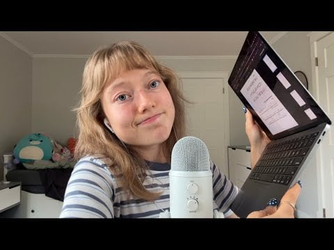 ASMR whispered French reading 🇫🇷 (study with me) 