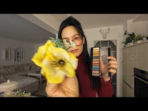 flower makeup asmr