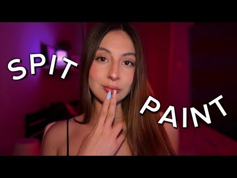 ASMR ESPAÑOL / SPIT PAINTING INTENSO 💦