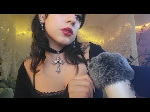 ASMR ♡ hairplay/mic scratching with wood sticks