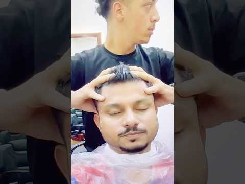Steam Head Massage Had Me Seeing Stars 😵‍💫⭐️ #ASMR #Shorts #headmassage #barber