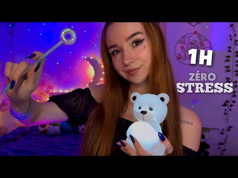 ASMR 1H ZÉRO STRESS pour DORMIR