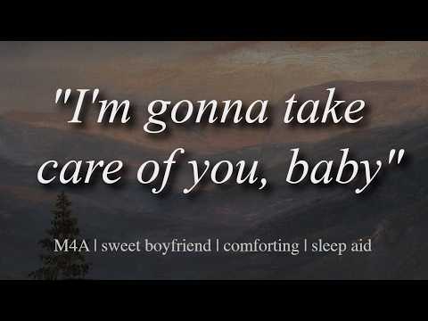 Older Boyfriend Comforts You to Sleep [ASMR roleplay] [sleep aid] [praise] [calming]