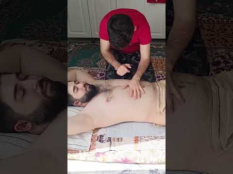 THE MOST RELAXING METHODS FOR CHEST, ARMS AND ABDOMEN #satisfying #relaxing #asmr #shorts #massage