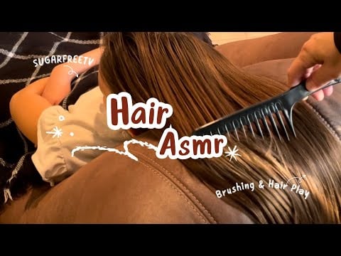 #ASMR Hair Brushing and Scalp Massage for Stress Relief & #Hair Stroking | #asmrsounds | For you
