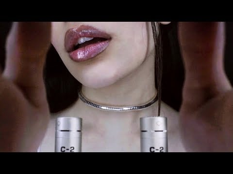 ASMR Gentle Mouth Sounds in Dark Background For Sleep