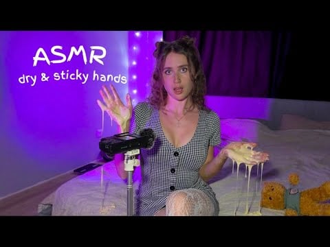 ASMR Dry vs Sticky Hands ✨ Which Sounds Better? 