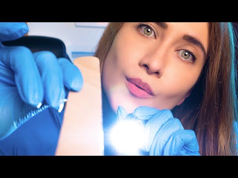 Asmr VISITA MÉDICA Y EXAMEN DE NERVIOS CRANEALES para DORMIR | ASMR Español | Asmr with Sasha