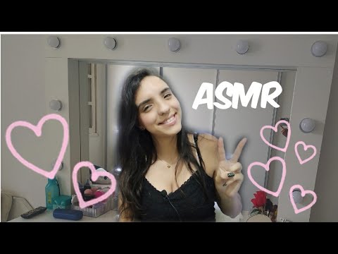 ASMR- MOSTRANDO MEU CANTINHO DE MAQUIAGEM! (CASEIRINHO)