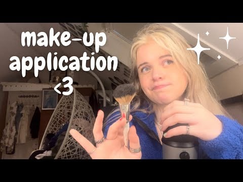 asmr | make-up application! collab w @sportyASMR