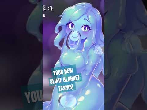 #slime girl goes inside your ears 💙  #roleplay #asmr  [FULL Video on my Channel!] your slime blanket
