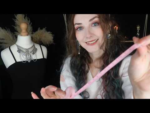 ASMR Styling and Measuring You (Fabric Sounds, Whispering)