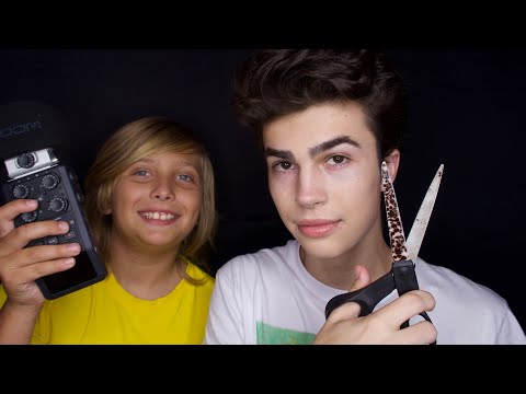 ASMR- Giving My Little Brother A Haricut