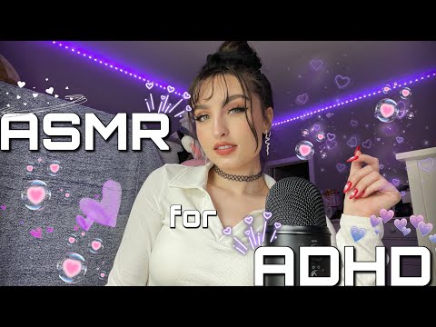 ASMR for ADHD | FAST Paced Aggressively UNPREDICTABLE Triggers ( Pay Attention/Focus, Mouth Sounds )