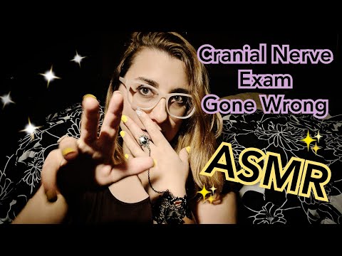 ASMR Unprofessional Cranial Nerve Exam with the WRONG PROPS (nonsensical, Spontaneous)