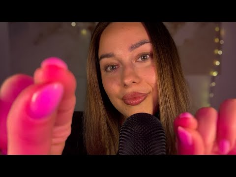 ASMR - Plucking Your Energy & Stress + Mouth Sounds & Hand Movements 