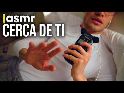 ASMR cerca de ti ✨ face touching, mouth sounds, inaudible