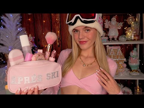 ASMR Giving You An Après-Ski Party Makeover ☃️🏔️💗 (makeup, hair, perfumes)