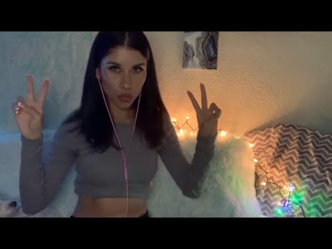 ASMR Finger Flutters  | close up hand movements | rambling 🤗🤍