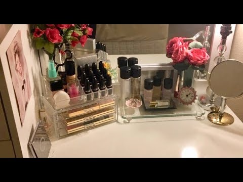 Asmr | Makeup Vanity Tour | Whispering & Tapping