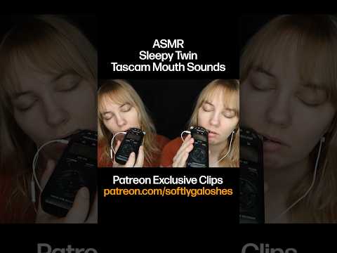 The tascam is such a fave of mine for mouth sounds! What is your fave? 👀 #asmr
