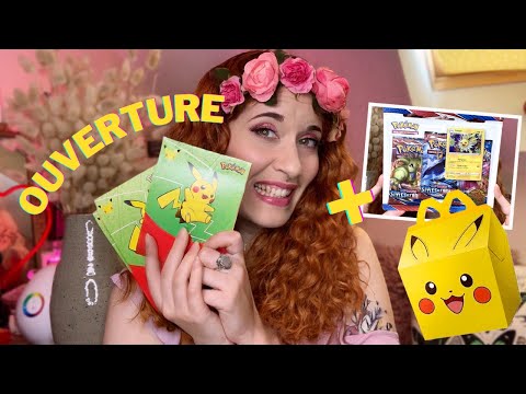 ASMR FR ⭐️ Ouverture Macdo x Pokemon + boosters (vous êtes pas prêt)