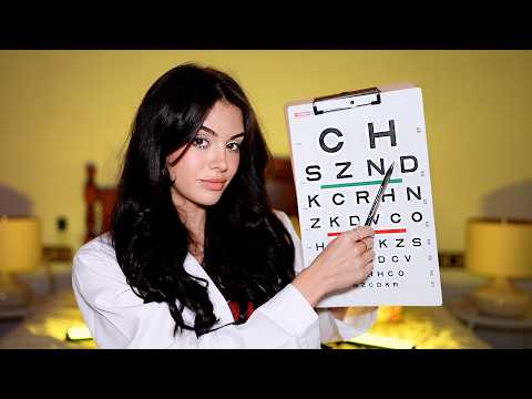 asmr doctor gives you an eye exam...