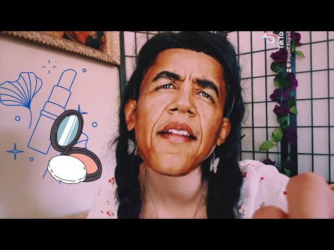 asmr • obama does your soft makeup + talks about manhood (halloween series)