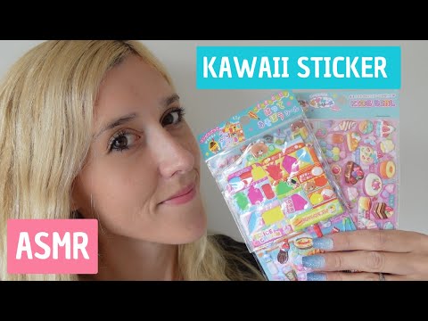 ASMR Unboxing Cute Kawaii Sticker 🍦 🍰 CRINKLE Sounds✨  (Soft Spoken German/Deutsch)