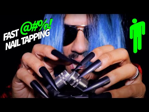 [ASMR] Male Billie Eilish doing FAST & AGGRESSIVE NAIL TAPPING