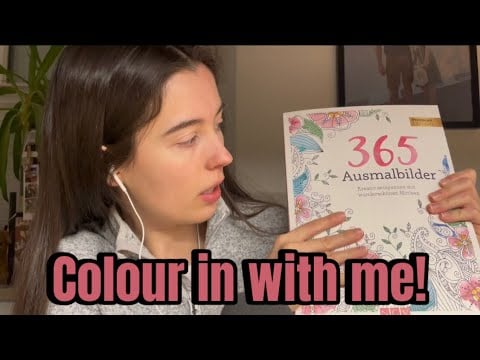 ASMR COLOUR WITH ME! (Colouring book, tapping, pen sounds & more)