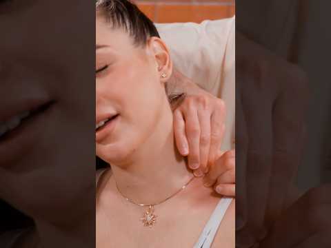 ASMR comfort for neck and hand massage | chiropractor adjustment #relax #asmr #shorts